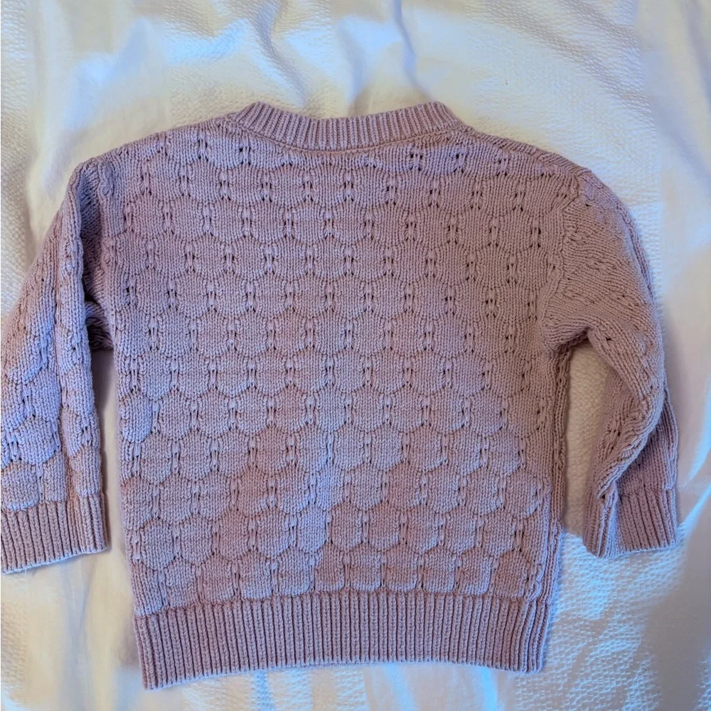 H&M Lilac Knit Sweater with Button Shoulder